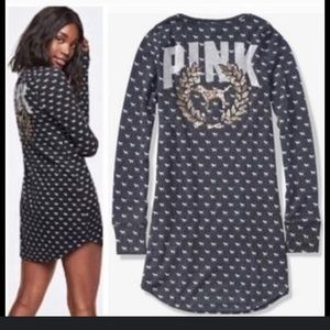 PINK Bling pajama dress🖤